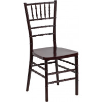 Flash Furniture Flash Elegance Mahogany Resin Stacking Chiavari Chair [LE-MAHOGANY-GG]