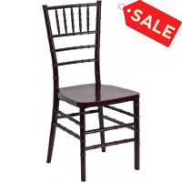 Flash Furniture Flash Elegance Mahogany Resin Stacking Chiavari Chair [LE-MAHOGANY-GG]
