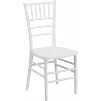 Flash Furniture Flash Elegance White Resin Stacking Chiavari Chair [LE-WHITE-GG]
