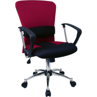 Flash Furniture Mid-Back Burgundy Mesh Office Chair LF-W23-RED-GG