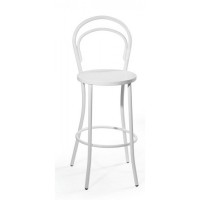 Mod Made MM-MC-006H-White Steam Bar Stool 2-Pack