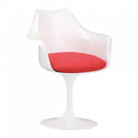 Mod Made MM-PC-010-Red Lily Arm Chair