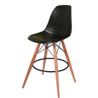 Mod Made MM-PC-016WH-Black Paris Tower Barstool 2-Pack