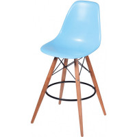 Mod Made MM-PC-016WH-Blue Paris Tower Barstool 2-Pack
