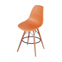 Mod Made MM-PC-016WH-Orange Paris Tower Barstool 2-Pack