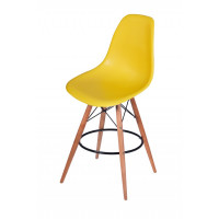 Mod Made MM-PC-016WH-Yellow Paris Tower Barstool 2-Pack