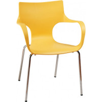 Mod Made MM-PC-023-Yellow Phin Chair 2-Pack