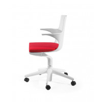 Mod Made MM-PC-077-White+Red Jaden Chair