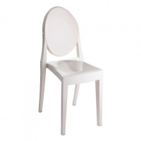 Mod Made MM-PC-089-Ivory Louie Armless Chair