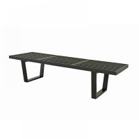 Mod Made MM-WS-028-Black Slat Bench