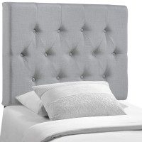 Modway MOD-5205-GRY Clique Twin Headboard in Gray