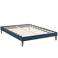 Modway MOD-5350-AZU Sharon Full Fabric Bed Frame with Squared Tapered Legs in Azure
