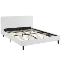 Modway MOD-5419-WHI Anya Queen Bed Frame In White