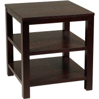 OSP Home Furnishings Merge 20 Square End Table Espresso Finish