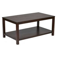 OSP Home Furnishings MRG12R-MAH Merge 42 Rectangular Cocktail Table Mahogany