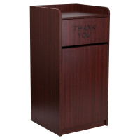 Flash Furniture Wood Tray Top Receptacle in Mahogany Finish MT-M8520-TRA-MAH-GG