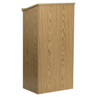 Flash Furniture Oak Stand-Up Lectern MT-M8830-LECT-OAK-GG