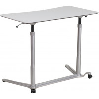 Flash Furniture NAN-IP-6-1-GG Sit-Down Stand-Up Desk in Gray