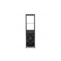 Baxton Studio Wine Tower Dark Brown RT190-OCC