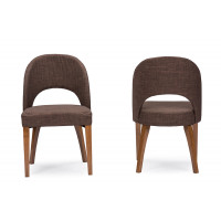 Baxton Studio RT323-CHR Lucas Mid-Century Style Dining Chair set of 2