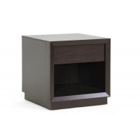 Baxton Studio St-008-At Girvin Modern Accent Table And Nightstand In Dark Brown