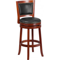 Flash Furniture TA-355530-DC-GG 30" Cherry Wood Barstool in Dark