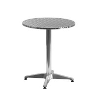 Flash Furniture TLH-052-1-GG 23.5" Round Aluminum Indoor-Outdoor Table with Base