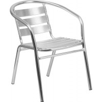 Flash Furniture TLH-1-GG Indoor Outdoor Stack Chair in Aluminum