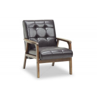 Baxton Studio TOGO CC-109-541 Mid-Century Masterpieces Club Chair-Brown
