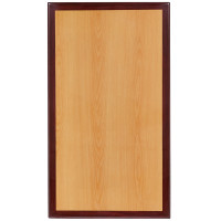 Flash Furniture TP-2TONE-3048-GG Rectangular Two-Tone Resin Cherry and Mahogany Table Top