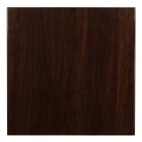 Flash Furniture TP-WAL-3636-GG 36" Square Walnut Table in Walnut