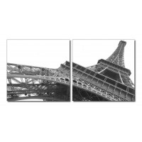 Baxton Studio VC-2114AB Sculptural Majesty Mounted Photography Print Diptych In Black/white