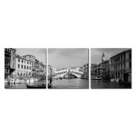 Baxton Studio Vc-2186Abc Rialto Bridge Mounted Photography Print Triptych