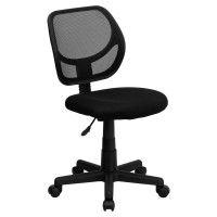 Flash Furniture Mid-Back Black Mesh Task Chair and Computer Chair WA-3074-BK-GG
