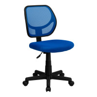 Flash Furniture Mid-Back Blue Mesh Task Chair and Computer Chair WA-3074-BL-GG