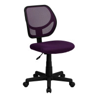Flash Furniture Mid-Back Purple Mesh Task Chair and Computer Chair WA-3074-PUR-GG