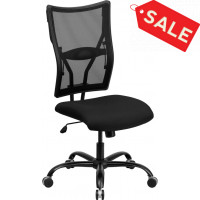 Flash Furniture HERCULES Series 400 lb. Capacity Big & Tall Black Mesh Office Chair WL-5029SYG-GG