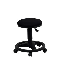 Flash Furniture Black Ergonomic Stool with Foot Ring WL-905DG-GG