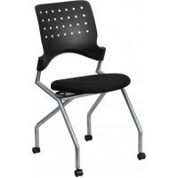Flash Furniture Mobile Nesting Chair with Black Fabric Seat WL-A224V-GG