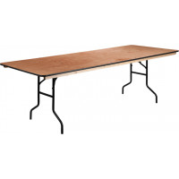 Flash Furniture XA-3696-P-GG 36" x 96" Rectangular Wood Folding Banquet Table