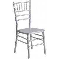Flash Furniture XS-SILVER-GG Flash Elegance Silver Wood Chiavari Chair