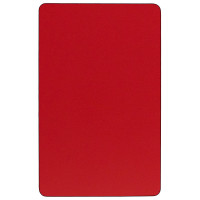 Flash Furniture 24''W x 60''L Rectangular Activity Table High Pressure Red Laminate w/ Adjustable Legs XU-A2460-REC-RED-H-P-GG