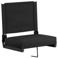 Flash Furniture XU-STA-BK-GG Stadium Chair in Black