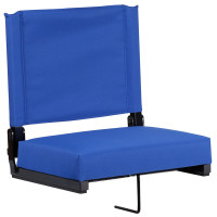 Flash Furniture XU-STA-BL-GG Stadium Chair in Blue