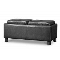 Baxton Studio Y-171-Black-OTTO Billiard Ottoman