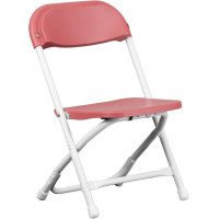 Flash Furniture Y-KID-BY-GG Kids Burgundy Plastic Folding Chair