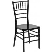 Flash Furniture Flash Elegance Black Resin Stacking Chiavari Chair [LE-BLACK-GG]