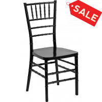 Flash Furniture Flash Elegance Black Resin Stacking Chiavari Chair [LE-BLACK-GG]