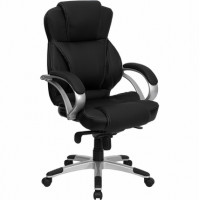 Flash Furniture High Back Black Leather Contemporary Office Chair H-9626L-2-GG