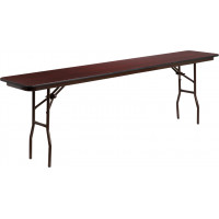 Flash Furniture YT-1896-HIGH-WAL-GG Rectangular High Pressure Laminate Folding Training Table